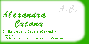 alexandra catana business card